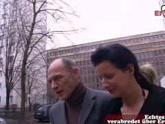Fremde deutsche Frau auf der Straße zum ficken abgeschleppt